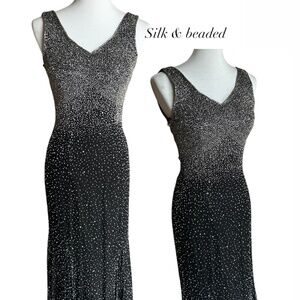 Silk beaded dress